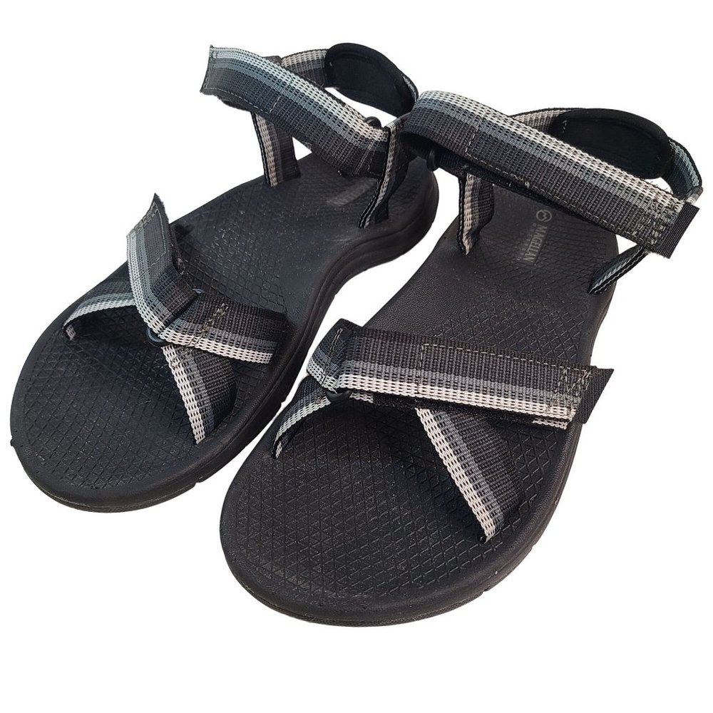 Magellan Outdoors Women's River III Sandals 162469 Black Gray Straps Size 9B
